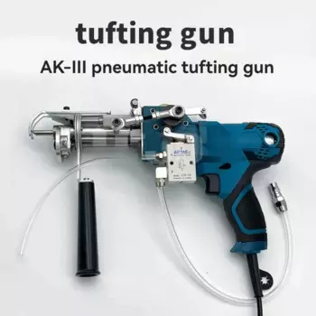 2 в 1 пневматический пистолет для тафтинга ковров, электрический пистолет для вязания ковров, тафтинговый пистолет для плетения флокирующих ковров, 20-60 мм, регулируемый