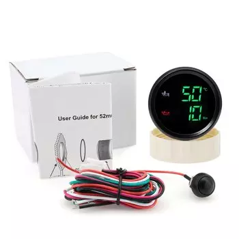 2 в 1 Температура масла + Манометр масла 50 ~ 150 Цельсия Датчик температуры масла 0-10 бар Измеритель давления масла для автомобиля Лодка по индивидуальному заказу