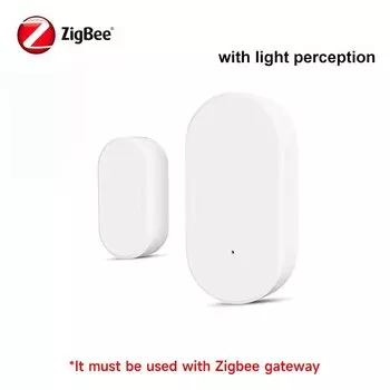 2-в-1 Tuya Zigbee дверной датчик + обнаружение света оконный детектор магнитный датчик умный дом защита удаленный монитор приложение