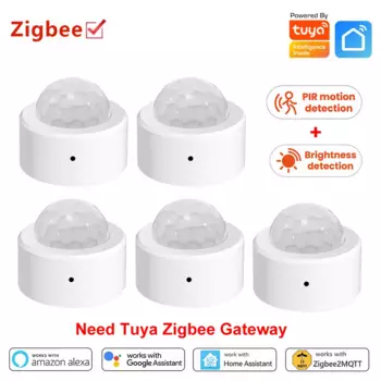 RYRA 2 в 1 Zigbee мини датчик движения и освещенности