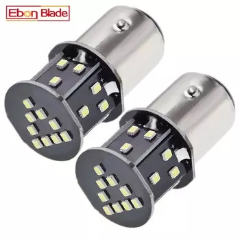 2 X 1157 BAY15D P21/5W Светодиодные лампы 6 В 6 Вольт Классический винтажный старый автомобиль Мотоцикл 2016 24SMD Белый задний стоп-сигнал Лампа стояночного света