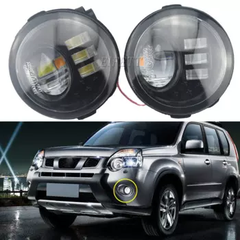 2 X 12V противотуманная фара переднего бампера автомобиля для Nissan X-Trail T31 2007 2008 2009 2010 2011 2012 Waterpoof фары