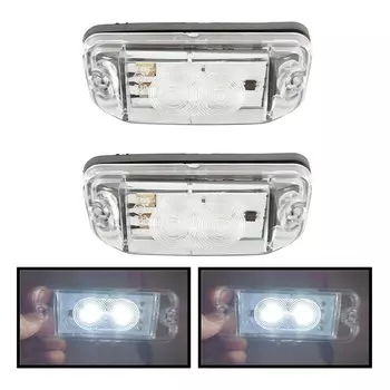 2 x 24V Белые светодиодные сигнальные огни кабины на крыше для Mercedes Benz Econic Actros MP3 Аксессуары для фар для грузовиков Часть OEM 0028200056