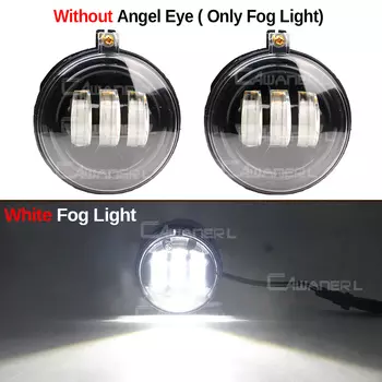 2 X 30 Вт 6000LM Автомобильные светодиодные противотуманные фары Angel Eye DRL дневные ходовые огни 12 В для Dodge Challenger SRT-8 Модель 2011 2012 2013 2014