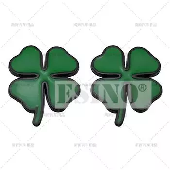 2 x Автомобильная 3D металлическая хромированная эмблема из цинкового сплава счастливая фотосессия четырехлитовый автомобильный значок кузова багажника крыла клейкая наклейка