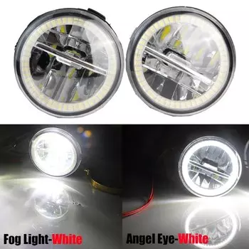 2 X автомобильные правые и левые зеркальные противотуманные лампы в сборе с ангельским глазом DRL 30 Вт H11 для Nissan Note E11 MPV 2006 2007 2008 2009