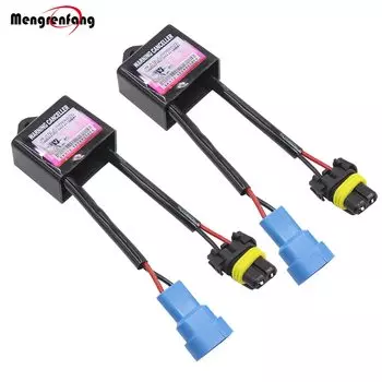 2 X декодер HID Ксеноновые светильник лейные Конденсаторы без ошибок, предупреждающий компенсатор, нагрузочный резистор, декодер Canbus H1 H3 H4 H7 H11 9005 9006