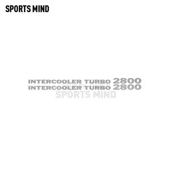 2X интеркулер Turbo 2800, автомобильная наклейка, наклейка, автомобильный Стайлинг для Mitsubishi Delica L300 Pajero Shogun, аксессуары