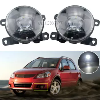 2 X противотуманные фонари для Suzuki SX4 (EY, GY) 2006-2014 автомобильные фонари DRL Противотуманные дневные ходовые огни