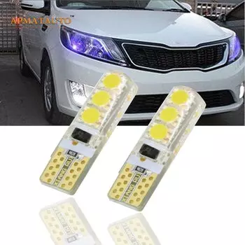 2 x T10 W5W 12 В светодиодный габаритный фонарь, источник лампы для Kia Rio K2 Ceed K3 K5 RIO FORTE SPORTAGE CERATO CARENS SORENTO