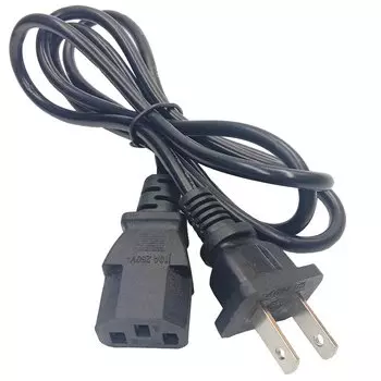 2-зубчатый Удлинительный шнур питания переменного тока US к IEC 320 C13 кабель для настольного зарядного устройства ноутбука ПК монитора принтера Epson 1 м