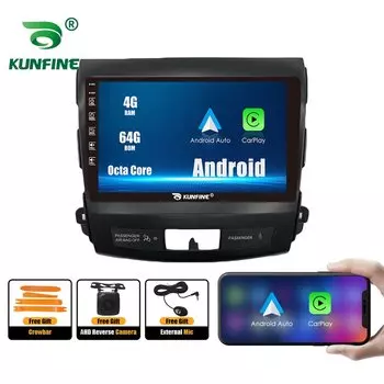 2Din Android автомобильный радиоприемник для Mitsubishi Outlander 2005-2012 мультимедийный видеоплеер GPS-навигация стерео аудио головное устройство Carplay