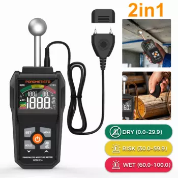 Телехилл 2в1 Цифровой Тестер Влажности Древесины