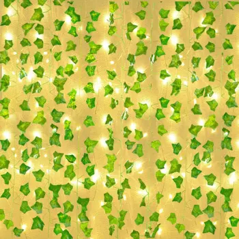 Зеленые листья гирлянда NBRW 2м 20LED