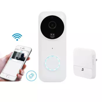 2MP 1080P питание от аккумулятора беспроводной Wi-Fi дверной звонок ИК ночного видения видеодомофон с обнаружением движения и звуковым сигналом B70