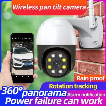 2MP 1080P полноцветная Беспроводная PTZ IP купольная камера ИК Ночное Видение Обнаружение движения AI Humanoid радионяня