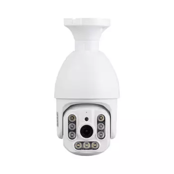 2MP 1080P Tuya APP E27 полноцветная Беспроводная PTZ IP купольная камера ИИ датчик человекоида Домашняя безопасность CCTV радионяня