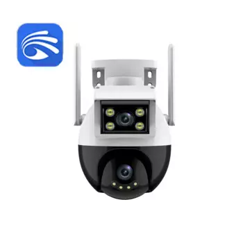 2MP 1080P Yoosee/iCsee APP Двойной объектив Полноцветная беспроводная PTZ IP купольная камера AI Обнаружение гуманоидов Домашняя безопасность Монитор видеонаблюдения