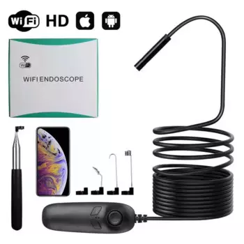 2MP 1200P Ручной WIFI Эндоскоп Инспекция CMOS Бороскоп Водонепроницаемая Цифровая Микроскопическая Камера