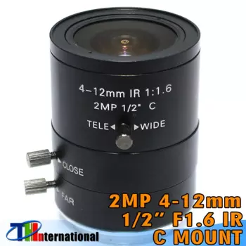 Промышленный объектив Chuan Wei 2MP 4-12мм C Mount F1.6