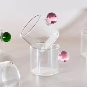 2 шт., стеклянные чашки для эспрессо Lazzy house