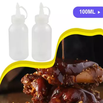 2 шт. 100 мл пластиковая бутылка для выдавливания приправ, дозатор для соуса, масло с уксусом, держатель для кетчупа, кухонные принадлежности