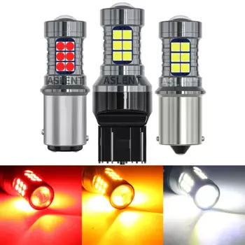 2 шт. 1156 BA15S P21W 1157 P21/5W BAY15D BAU15S PY21W 7440 7443 W21W W21/5W 3157 Светодиодная автомобильная задняя лампа Стоп-сигнал DRL Сигнальный свет