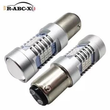 2 шт., Автомобильные светодиодные стоп-сигналы 2835SMD BAW15D PR21/5W BAZ15D P21/4W BAY15D P21/5W 12-24 В