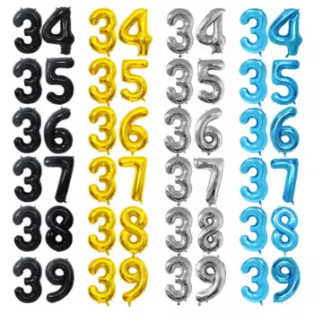 Гелиевые шары цифры 34-40 Catchmyparty
