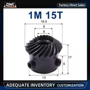 2 шт. 45# стальная спирально-коническая шестерня LSWCBE 1М 15Т