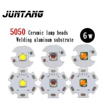 2 шт. светодиодные чипы JUNTANG 5050-6w теплый белый, красный, синий, зеленый