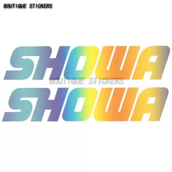 2 шт., бутиковая автомобильная наклейка JDM, локомотив для мотоцикла, выхлопное украшение для тормоза, гоночный автомобиль SHOWA, подвеска, водонепроницаемая наклейка из ПВХ