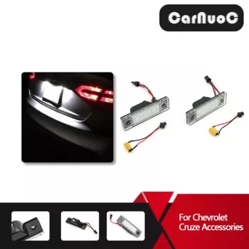 2 шт. для Chevrolet Cruze 2010-2015 автомобильные аксессуары светодиодный светильник номерного знака светодиодный светильник номерного знака 12 В 7000 К белый