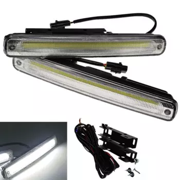 Дневные ходовые огни COB, 2 шт., Автомобильные дневные ходовые огни, противотуманные лампы, дневные ходовые огни E4, автомобильная дневная полоса, светодиодная лампа, рабочая строка