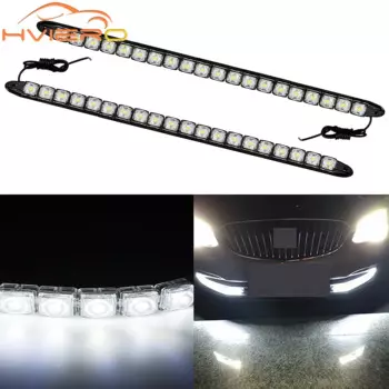 2 шт. дневные ходовые огни 9/10/12/16/20 светодиодные белые водонепроницаемые противотуманные фары супер яркие автомобильные Стайлинг DRL для транспортных средств 12 В