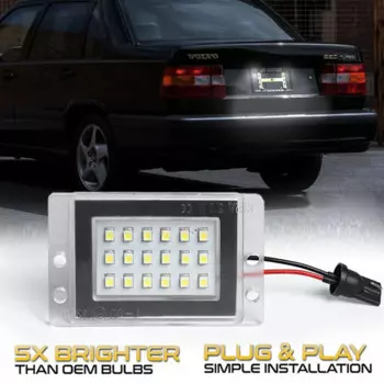 2 шт. для Volvo V70 XC 1997-2000 Volvo 850 855-1991 высокая яркость Автомобильный задний белый светодиодный ОД светильник номерного знака Лампа