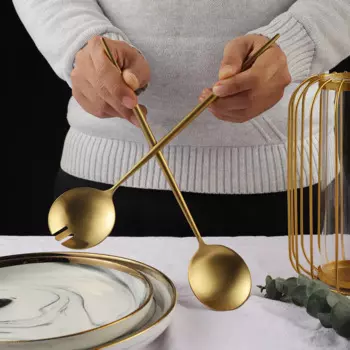 Набор столовых приборов из металла 2 шт.