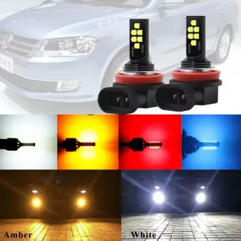 2 шт. H11 H8 H4 H1 H3 H7 9005 9006 HB4 HB3 H16 P13W 5202 3030 чипов противотуманные фары лампа автомобильные фары противотуманные фары авто светодиоды лампа 12 В