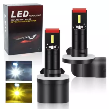 2 шт. H27w/1 880 светодиодные лампы, противотуманные фары для автомобилей, светодиодная противотуманная фара для вождения автомобиля, яркие белые светодиодные Сменные лампы для автомобильных дневных ходовых огней