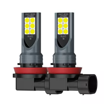 2 шт. H8 H11 Светодиодная лампа H16 JP 9005 HB3 9006 HB4 Светодиодная лампа Супер яркие автомобильные противотуманные фары Дневные ходовые огни 12 В 6000 К Белый