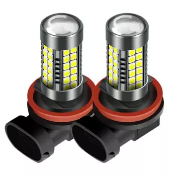 2 шт. H8 H11 LED HB4 9006 HB3 9005 Противотуманные фары Лампа 3030 чипов Автомобильные ходовые огни Авто светодиодный свет Белый Желтый Синий Зеленый 12 В