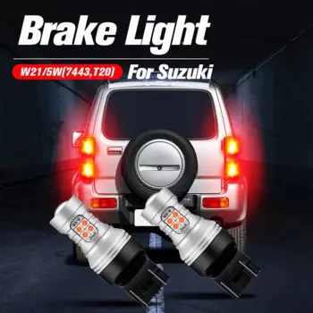 Светодиодная лампа W21/5W 7443 T20 Canbus без ошибок для Suzuki Grand Vitara 1 2 1998-2016 Ignis 3 Jimny Liana SX4, 2 светодиодный т.
