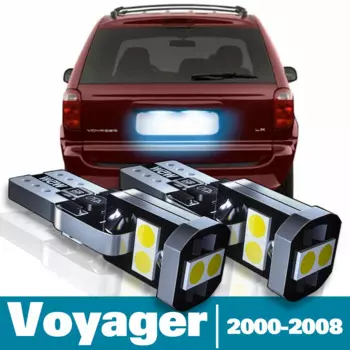 2 шт. светодиодная подсветка номерного знака для Chrysler Voyager, аксессуары 2000 2001 2002 2003 2004 2005 2006 2007 2008