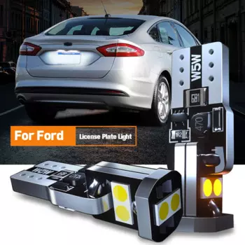Светодиодная подсветка W5W T10 для номерного знака, лампа для Ford C-Max Fiesta 4 6 Fusion Ka Kuga Mondeo 5 Ranger S-Max Edge Escape Mustang Explorer, 2 шт.