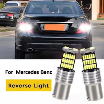 2шт светодиодный фонарь заднего хода P21W BA15S Canbus для Mercedes Benz W169 W245 W202 W204 C204 CL203 S202 S203 W210 W213 S213 S210 B C E