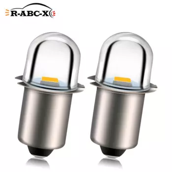 2Pcs P13.5S PR2 DC 3V 6V 4.5V 18V 3000K Теплый белый 2835SMD Светодиодный велосипедный рабочий свет Лампа Факел Мини-налобный фонарь Фонарик