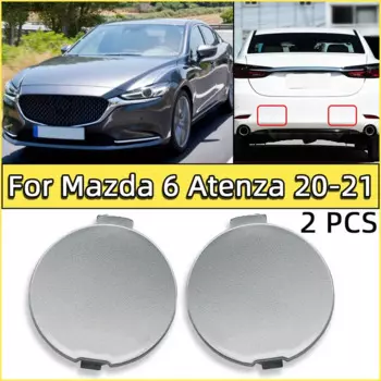 2 шт. задний бампер, буксировочный крюк, крышка для Mazda 6 Atenza Sedan 2020-2021, автоматический буксирный крюк, крышка прицепа, левая и правая сторона