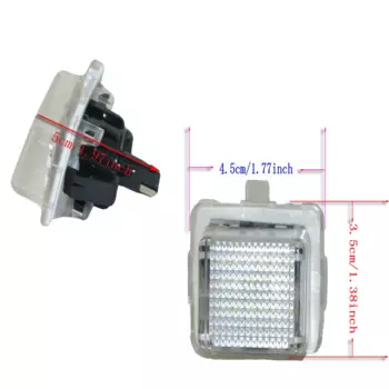 2Pcs SMD номерного знака Светильник лампы набор для Mercedes W204 W212 C207 C216 W221 автомобиля Подсветка регистрационного номера светильник s внешние аксессуары