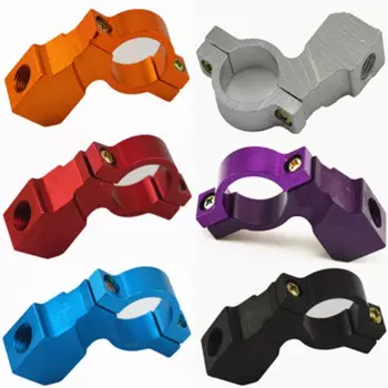 Универсальный кронштейн для зеркала заднего вида мотоцикла велосипеда ATV, 2 шт., держатель-зажим, винт CNC, алюминий, 22 мм, 7/8 дюйма, руль