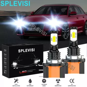 2 шт. белые светодиодные фары дальнего света 6000K для Audi A6 Avant C6 C7 2009-2018 A1 A3 2015-2018 A6 Saloon C6 C7 2009-2019